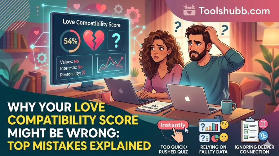 Love compatibility calculator mistakes