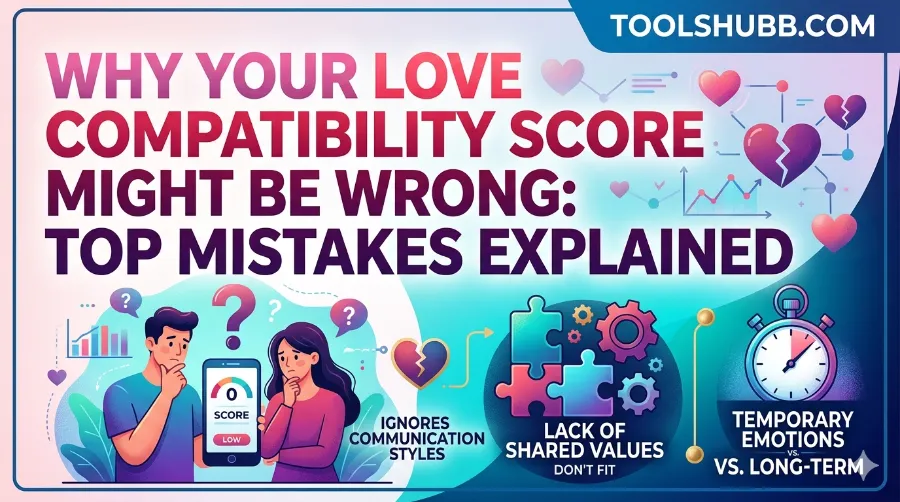 Love compatibility calculator mistakes