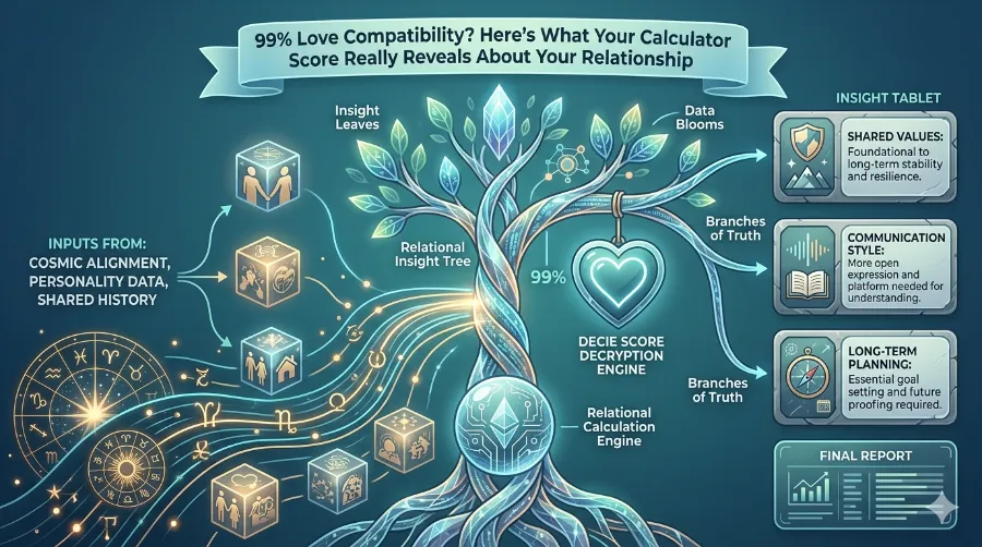 Love compatibility calculator results