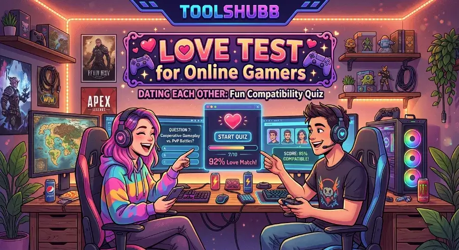 Love Test for Online Gamers Dating Each Other