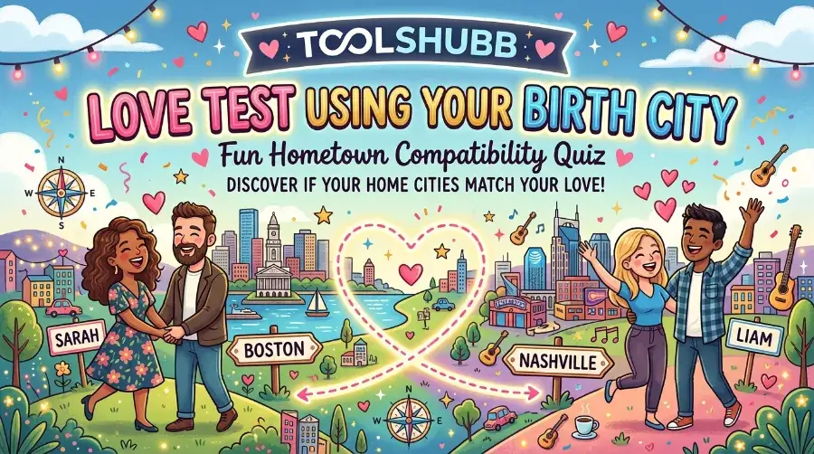Love Test Using Your Birth City