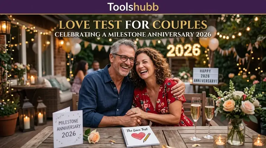 love test for couples celebrating a milestone anniversary