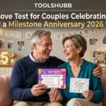 love test for couples celebrating a milestone anniversary