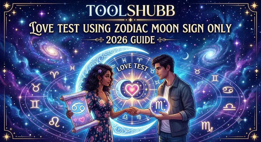love test using zodiac moon sign only