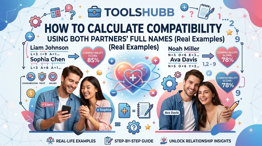 calculate compatibility using both partners full names