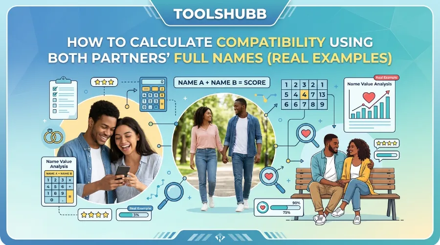 calculate compatibility using both partners full names