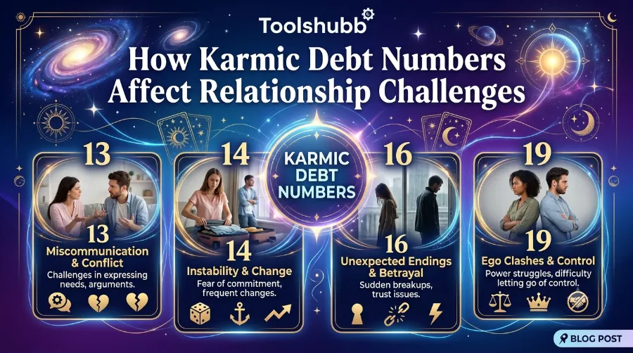 karmic debt numbers affect
