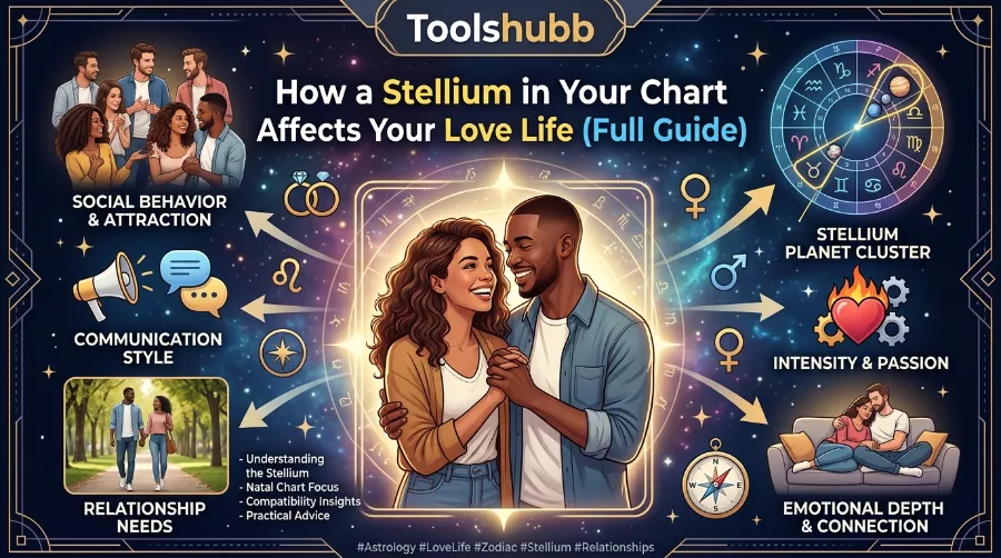 stellium chart affects love